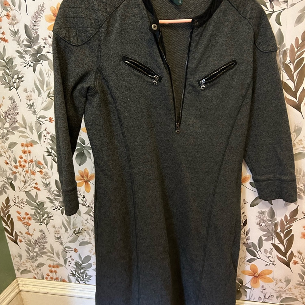 Ralph Lauren Charcoal Long Sleeve Dress